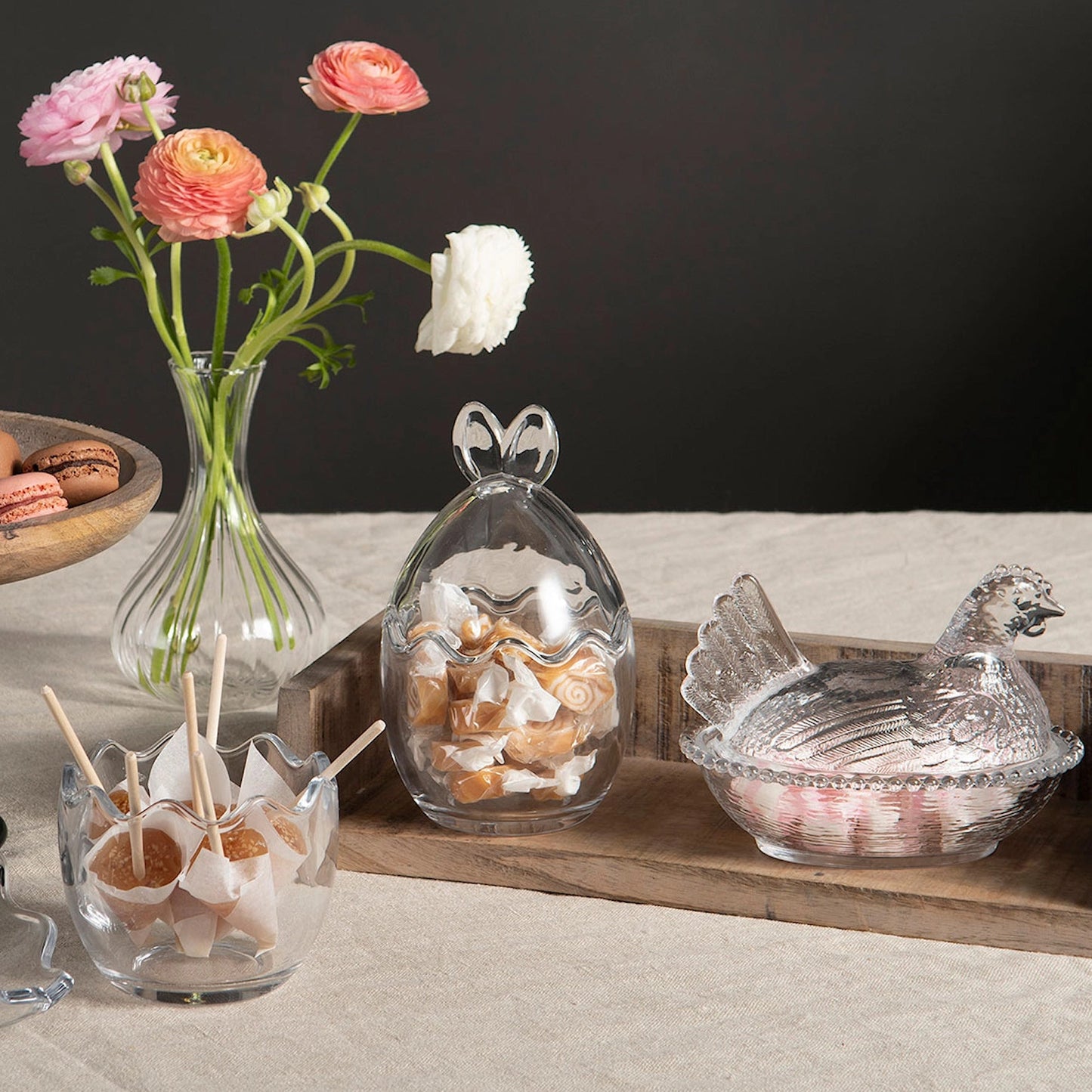 Glasskål hare 10 cm