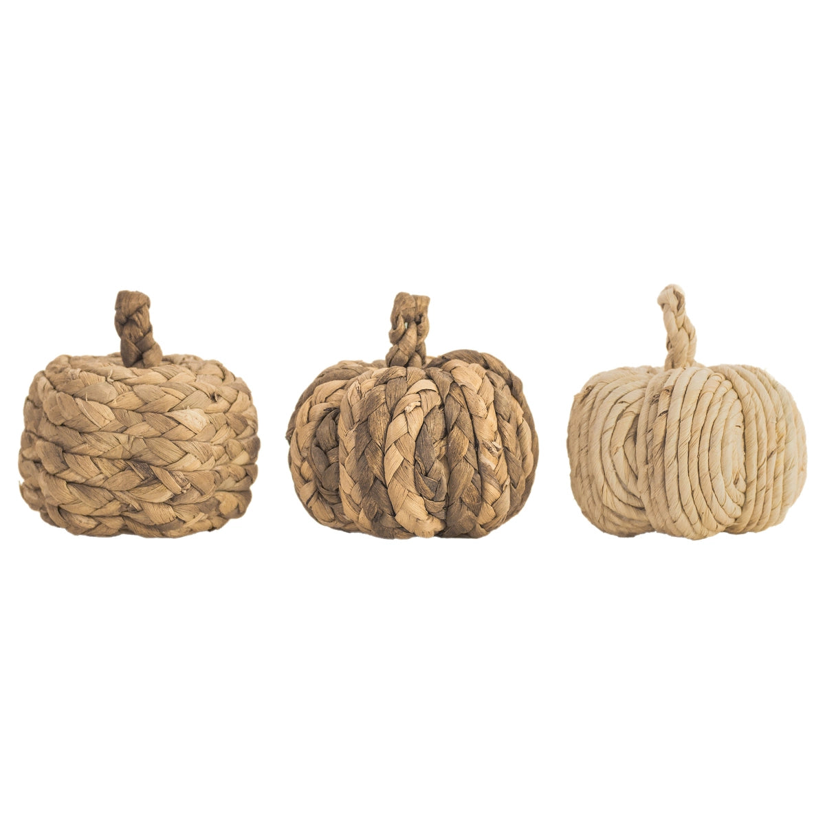 Flettede gresskar 3 pack