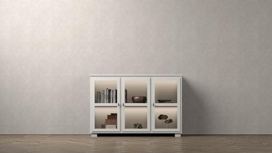 CAMDEN SKJENK 3 DØRER HVIT