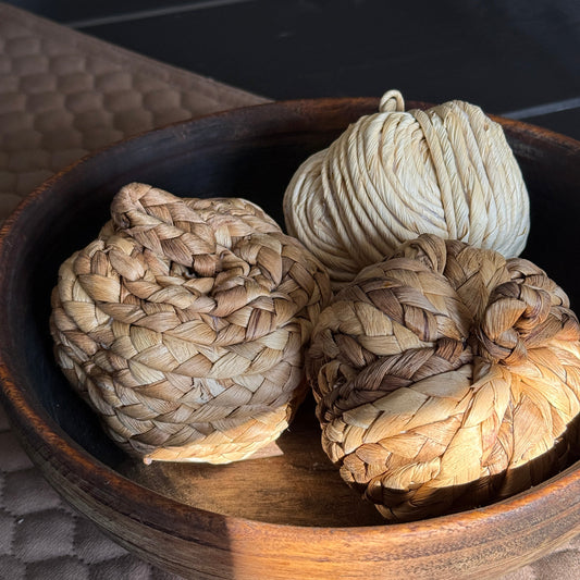 Flettede gresskar 3 pack