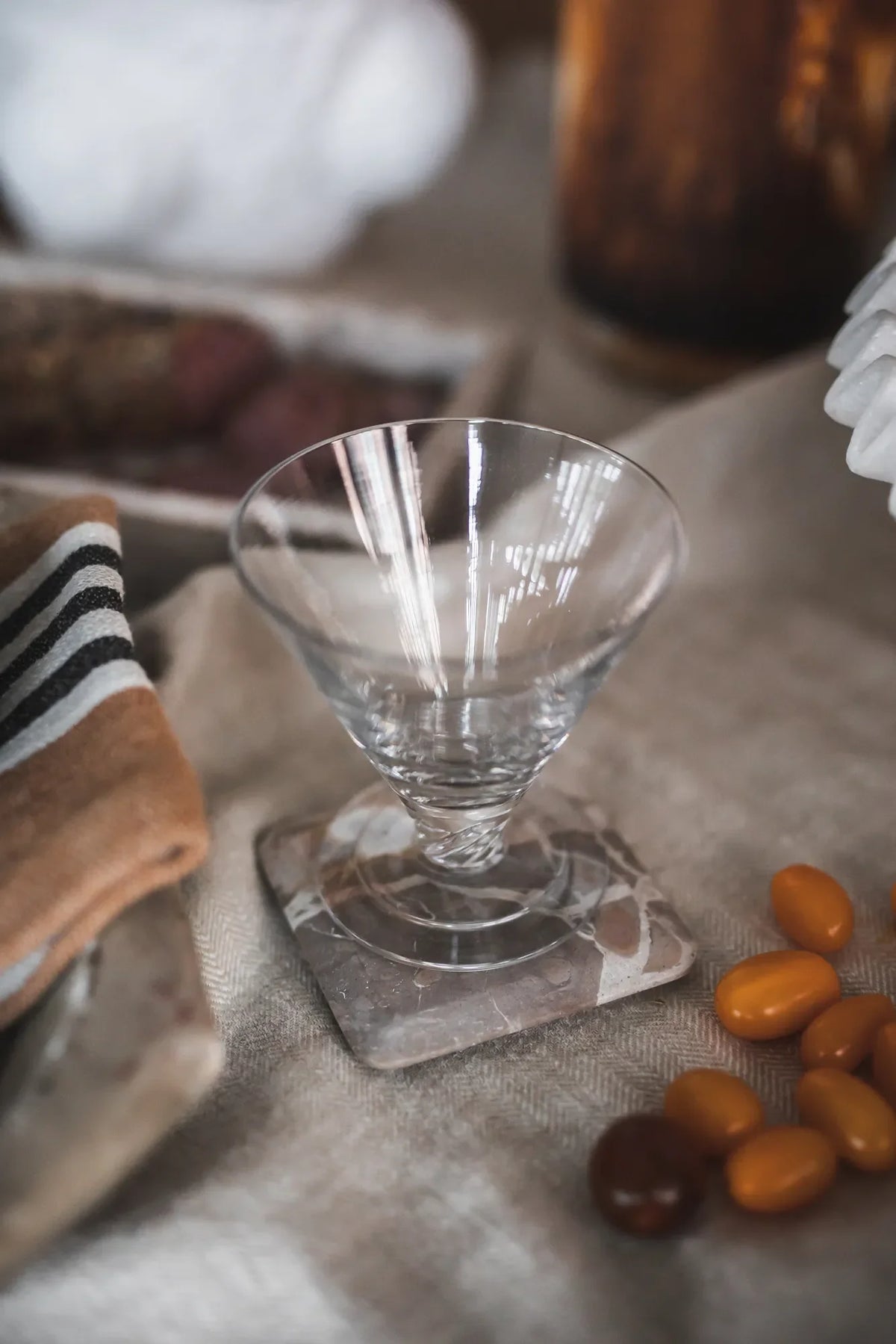 Marmor glassbrikker 4-pk