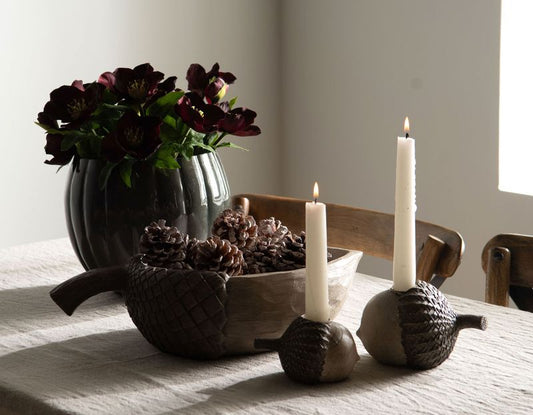 Eikenøtt skål 36 cm