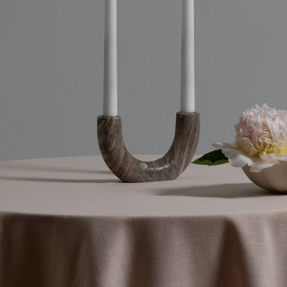 Marble double candleholder