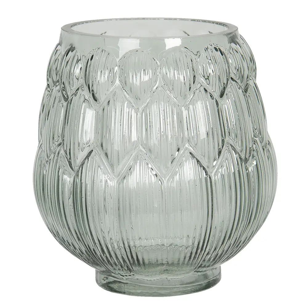 Glassvase grønn Ø14
