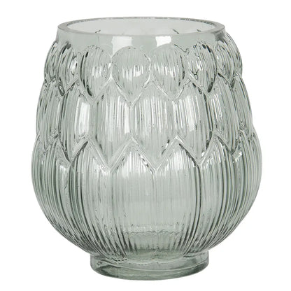 Glassvase grønn Ø14