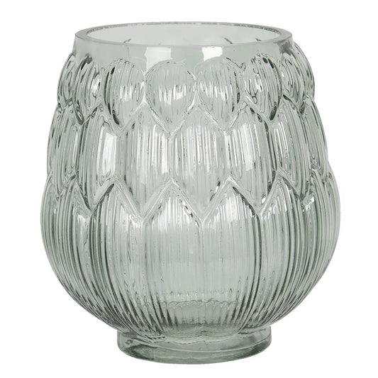 Glassvase grønn Ø14