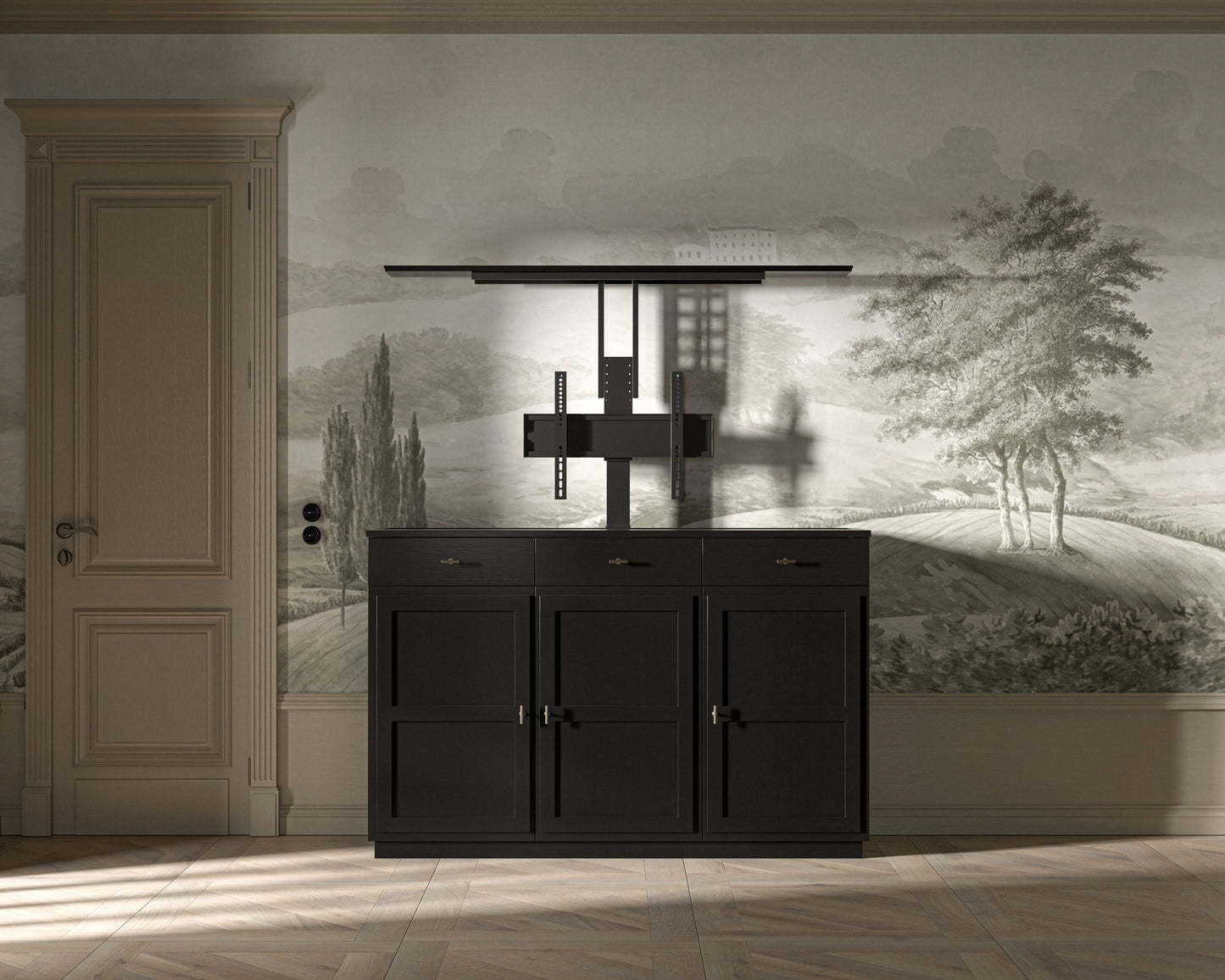 STOCKHOLM 2.0 BLACK TV LIFT 65"