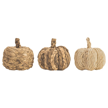 Flettede gresskar 3 pack