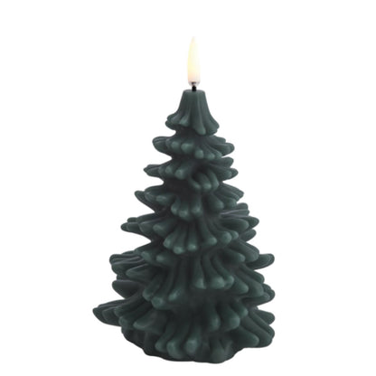 LED lys Juletre 15 cm, Furugrønn