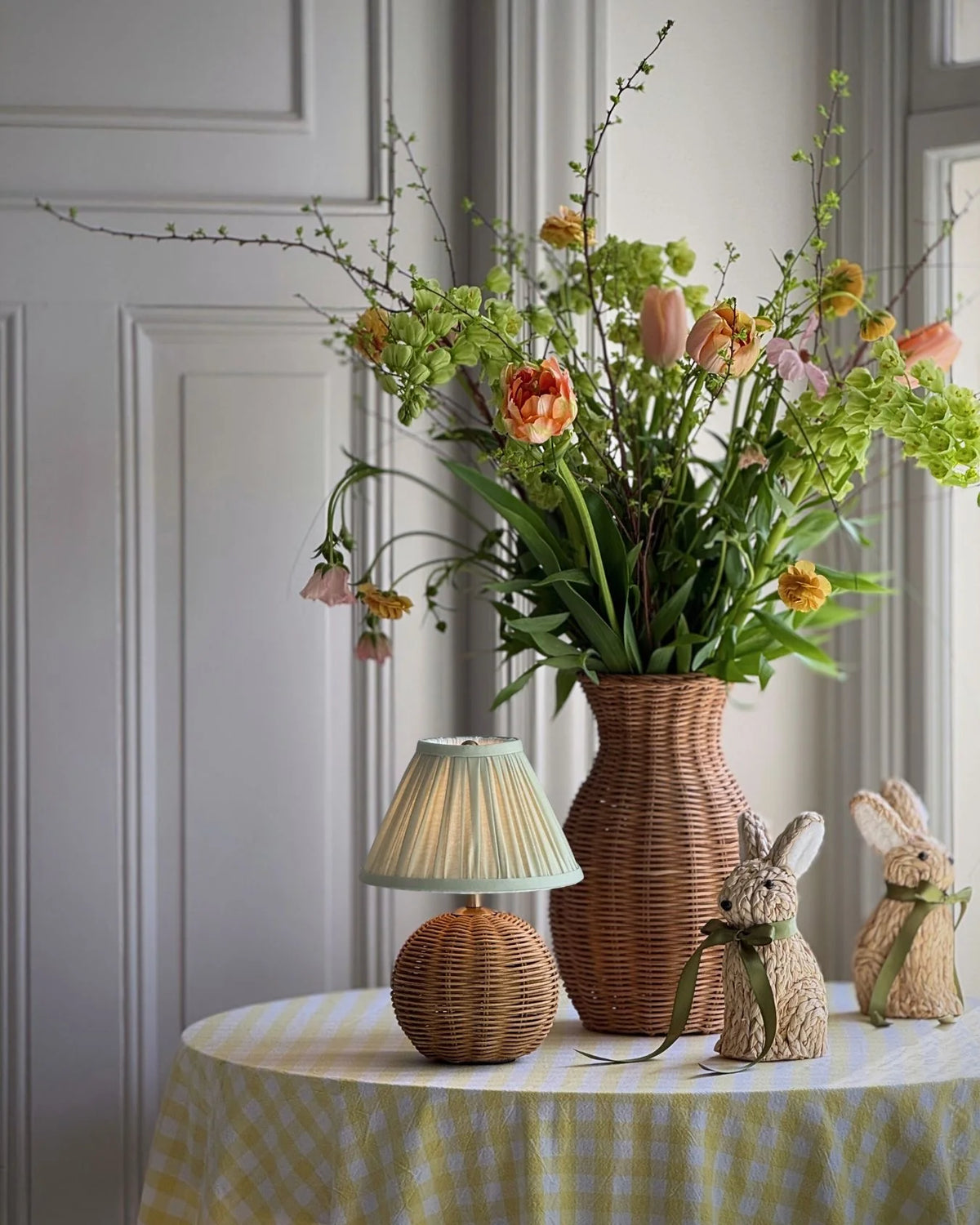 VERONA RATTAN oppladbar lampe