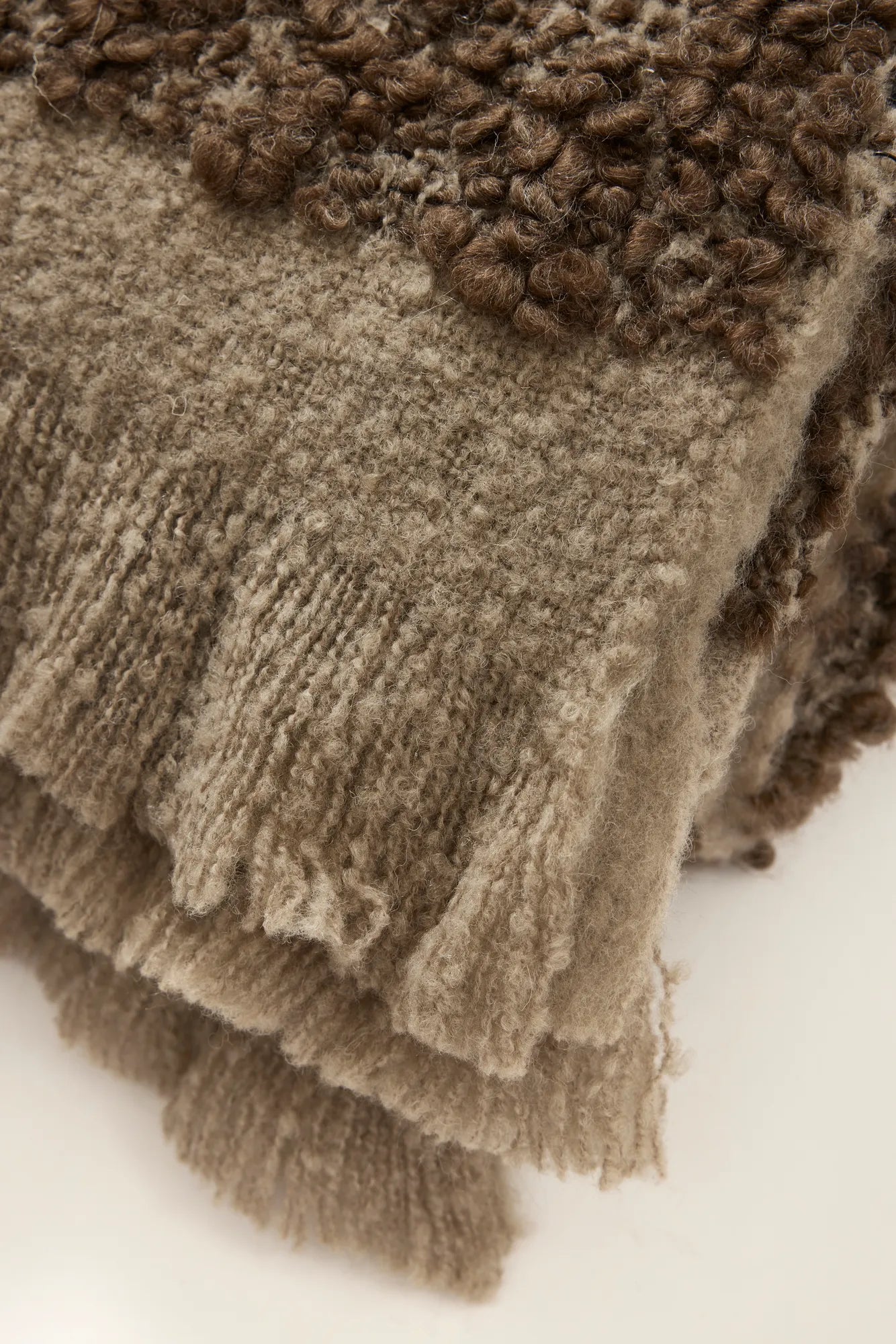 Boucle mohair Pledd