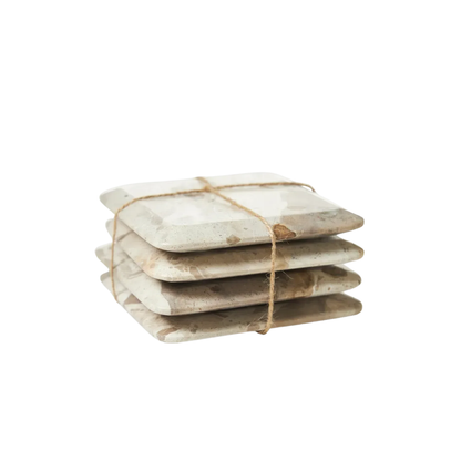 Marmor glassbrikker 4-pk