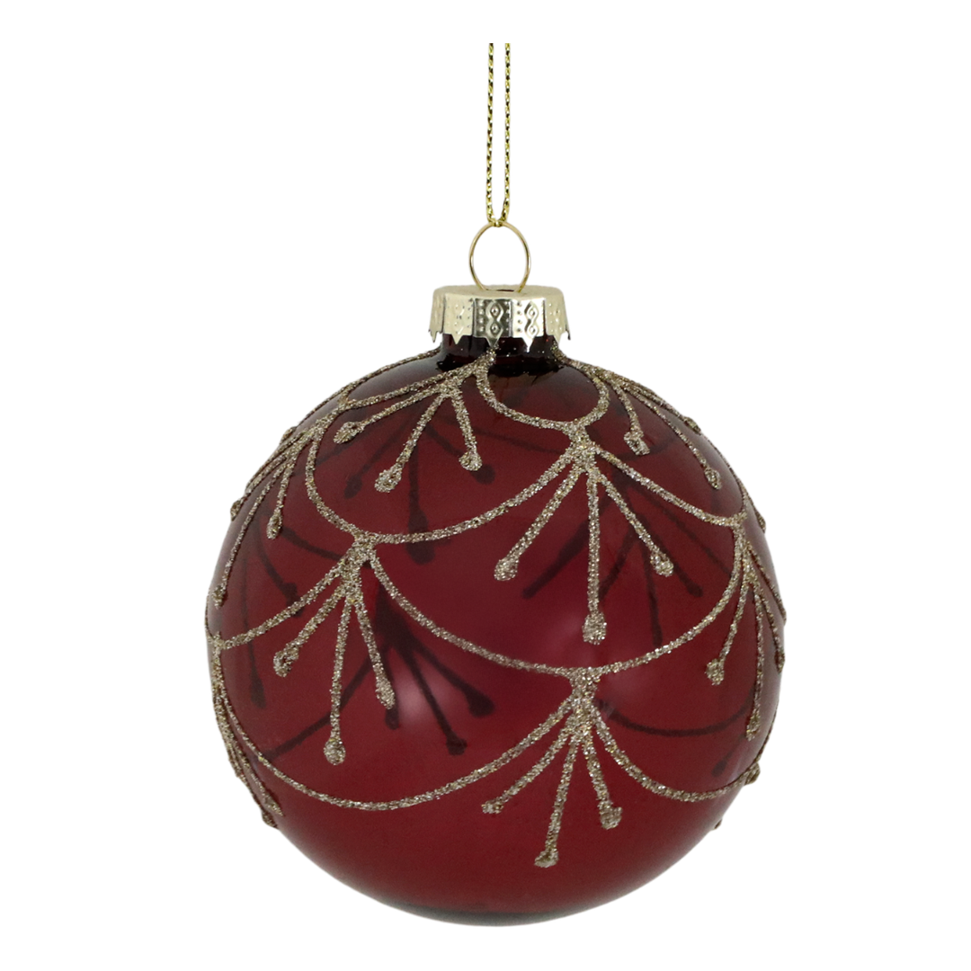 Julekule girland glass