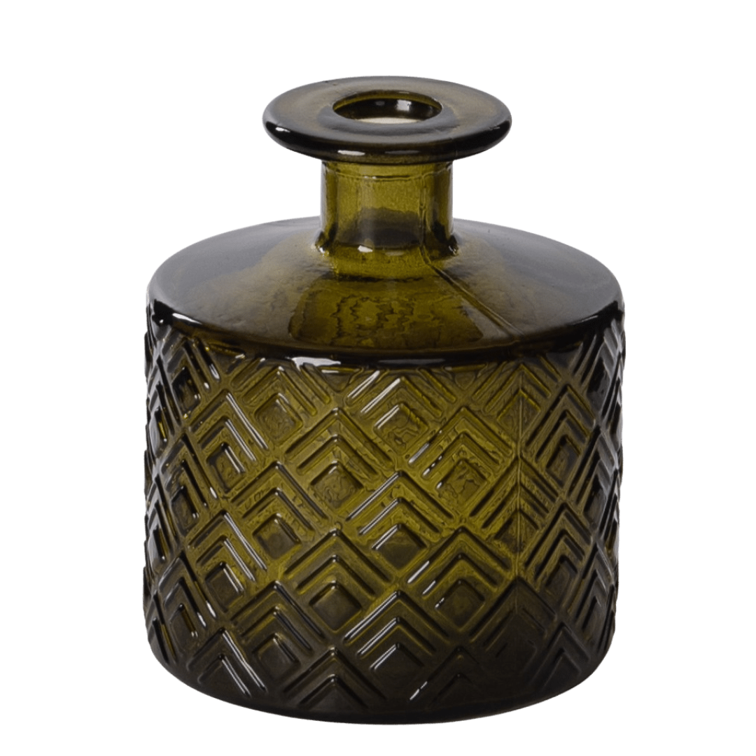 Glassvase oliven H12