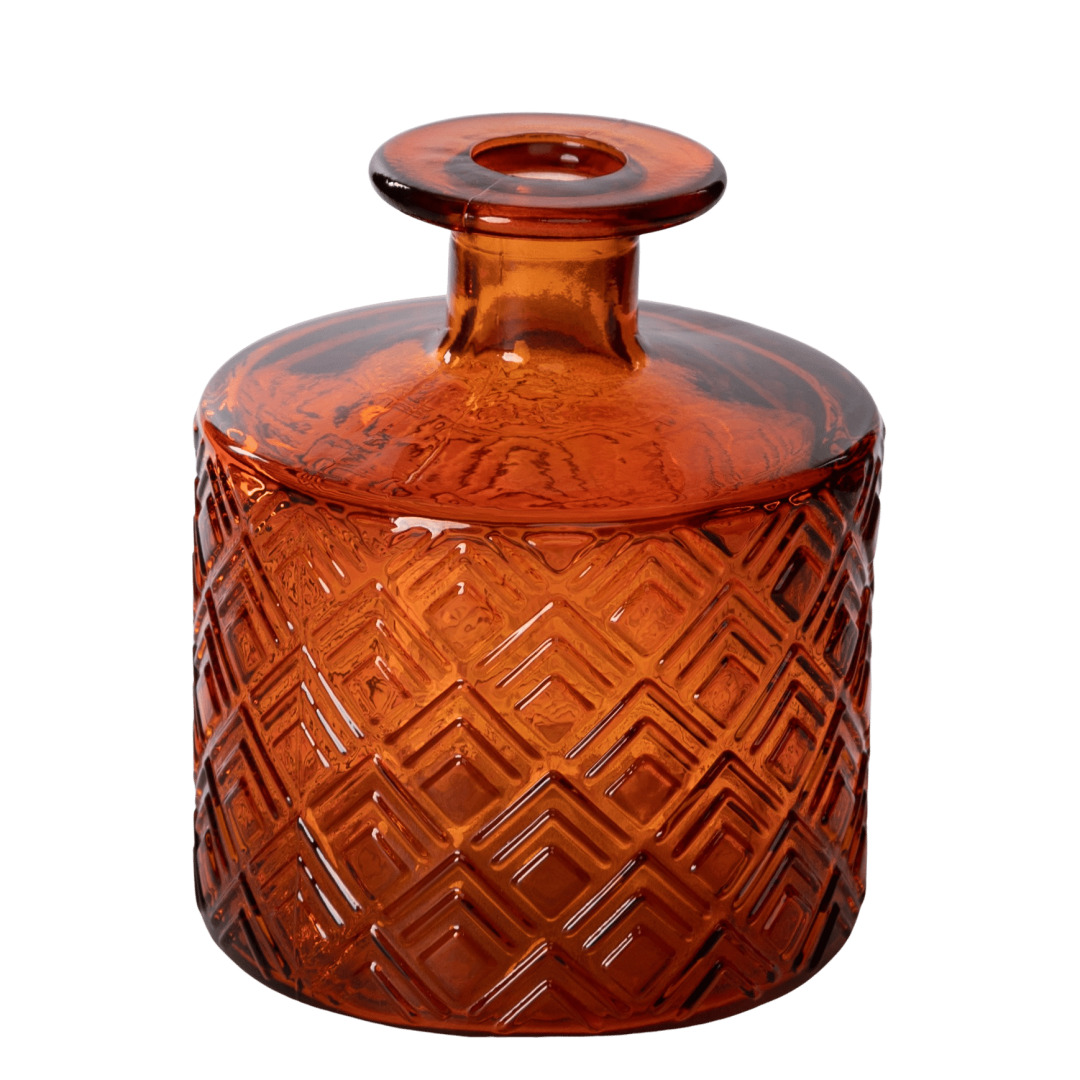 Glassvase orange H12