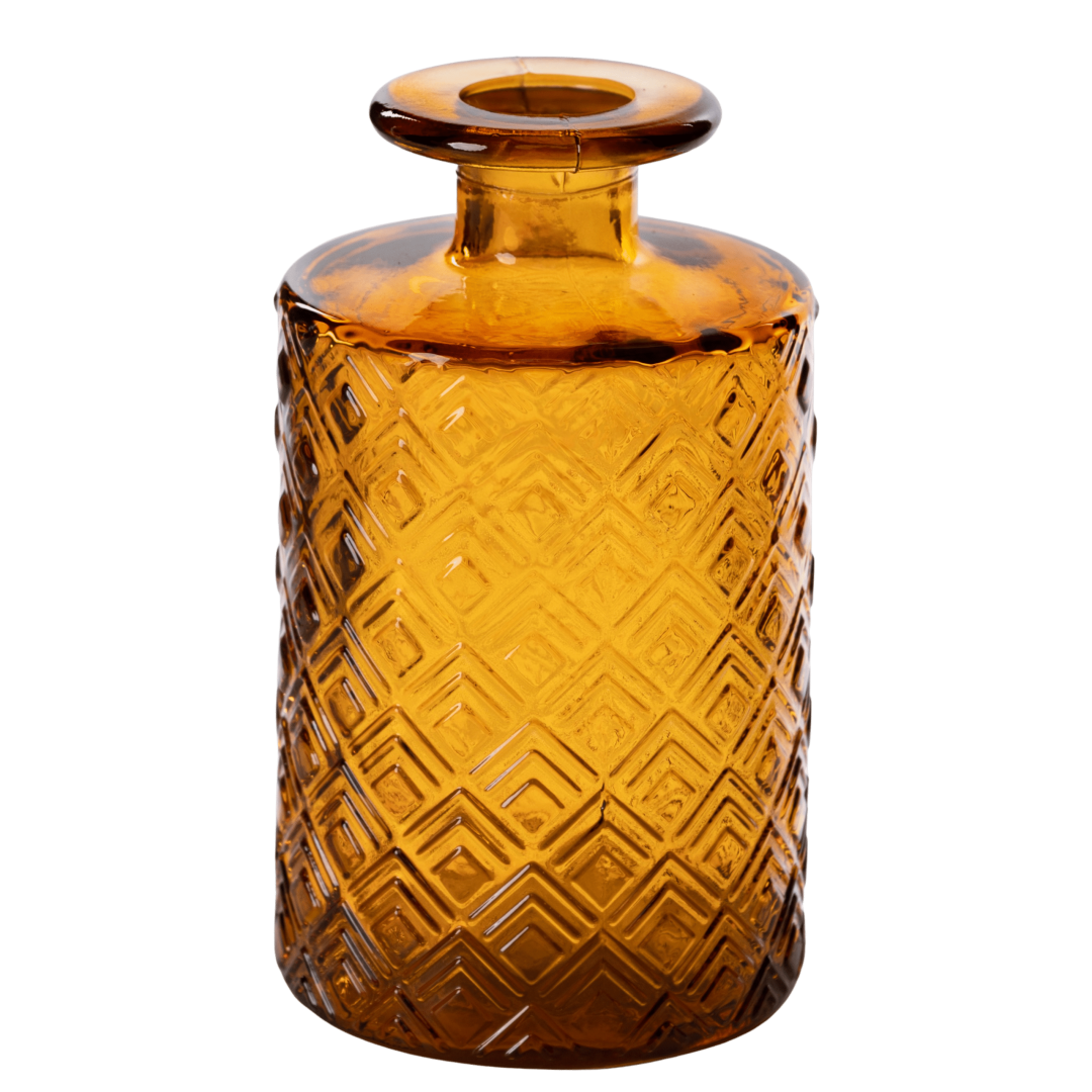 Glassvase karamell H16