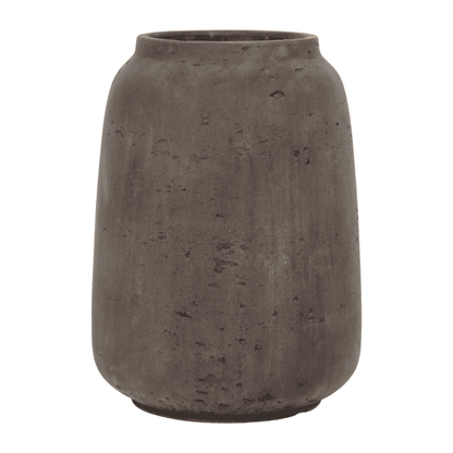 Vase cement brun