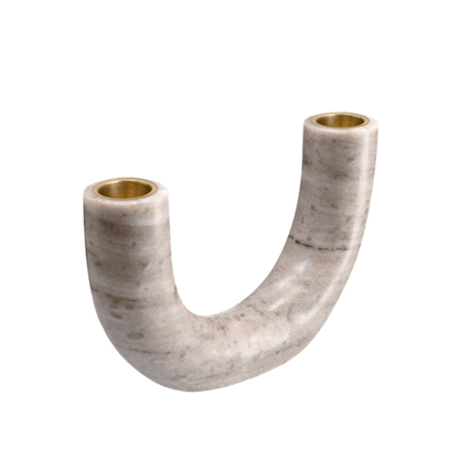Marble double candleholder