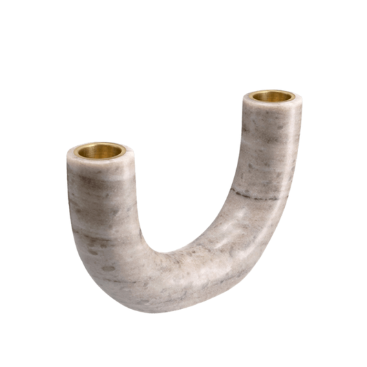 Marble double candleholder
