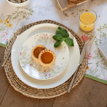 Blomster tallerken 20 cm