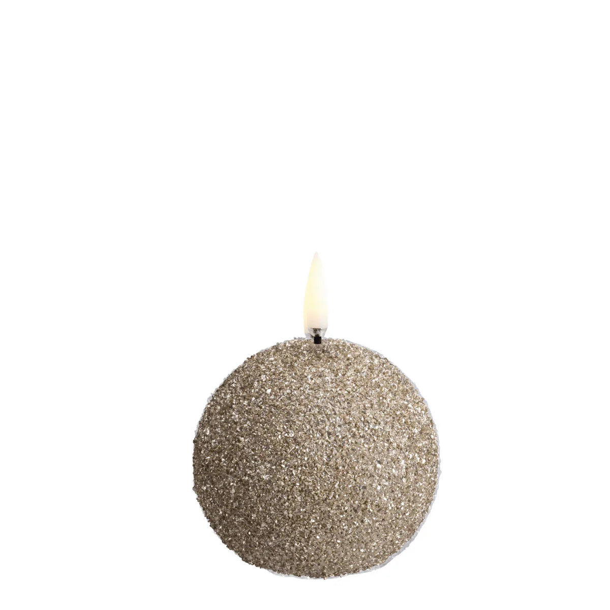 LED lys rund, Champagne glitter