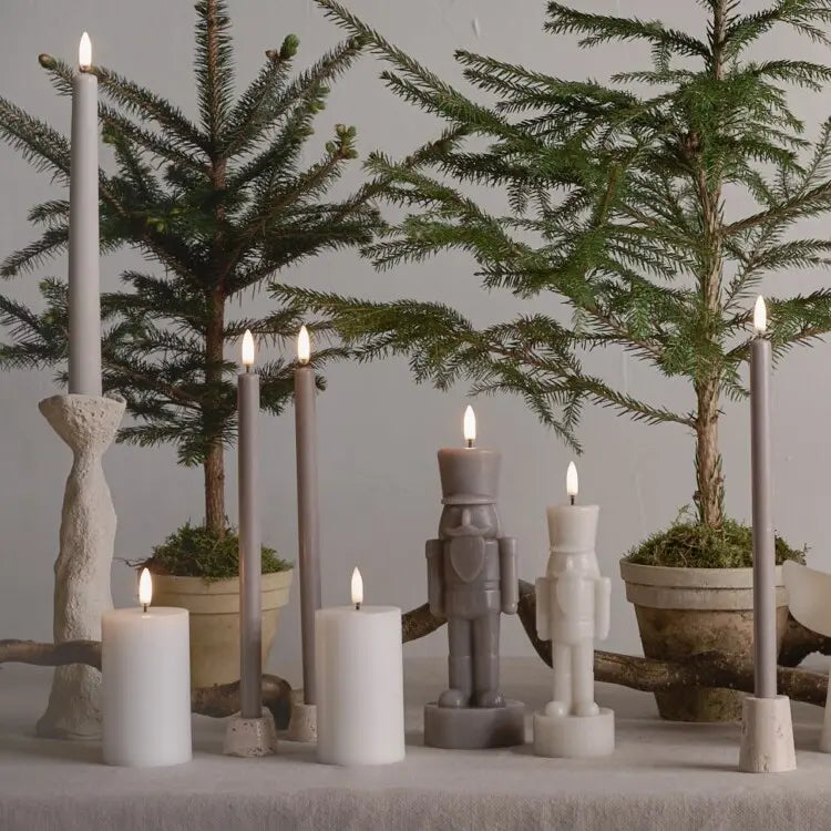 LED lys nøtteknekker 21 cm, Sandstone