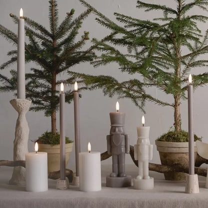 LED lys nøtteknekker 21 cm, Sandstone