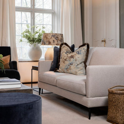 ROSEWOOD blue flower putetrekk - 50x50