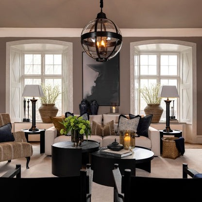 SERENA STRIPE chestnut putetrekk - 60x40