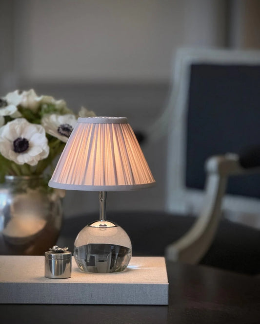 VERONA CHROME oppladbar lampe