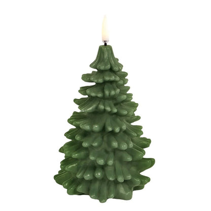 LED lys Juletre 15 cm, Olivengrønn