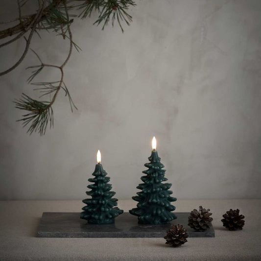 LED lys Juletre 15 cm, Furugrønn