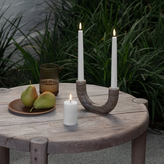Marble double candleholder