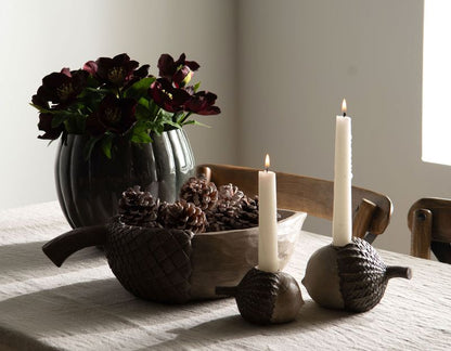 Eikenøtt skål 36 cm